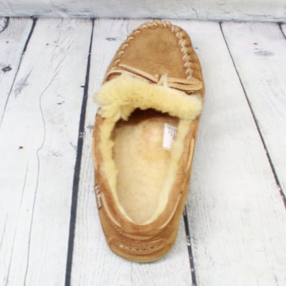 LL BEAN Lined Wicked Good Mocs Slippers Size 7 M - Picture 6 of 9